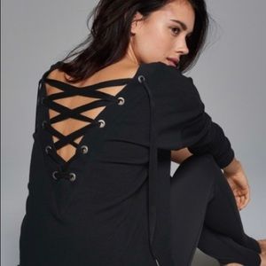 Abercrombie & Fitch lace up the back sweatshirt